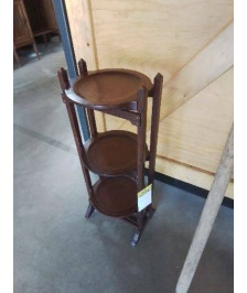 SERVITEUR PORTE ASSIETTES PLIANT ACAJOU XXE