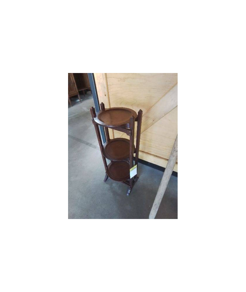 SERVITEUR PORTE ASSIETTES PLIANT ACAJOU XXE
