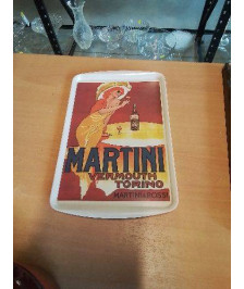 PLATEAU DE SERVICE MARTINI VERMOUTH TORINO AGENT FESSY PARIS 