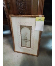 DESSIN A L’ANGE CADRE DORÉ 