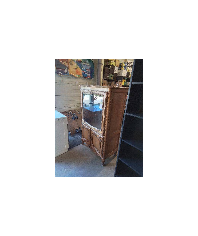 ARGENTIER BOIS CLAIR MOULURÉ 1 PORTE VITRÉE 2 PORTES STYLE RÉGENCE COQUILLE ARGENTIER BOIS CLAIR MOULURÉ 1 PORTE VITRÉE 2 PORTES STYLE RÉGENCE COQUILLE