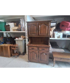 PETIT BUFFET DEUX CORP EN CHENE DE STYLE RUSTIQUE