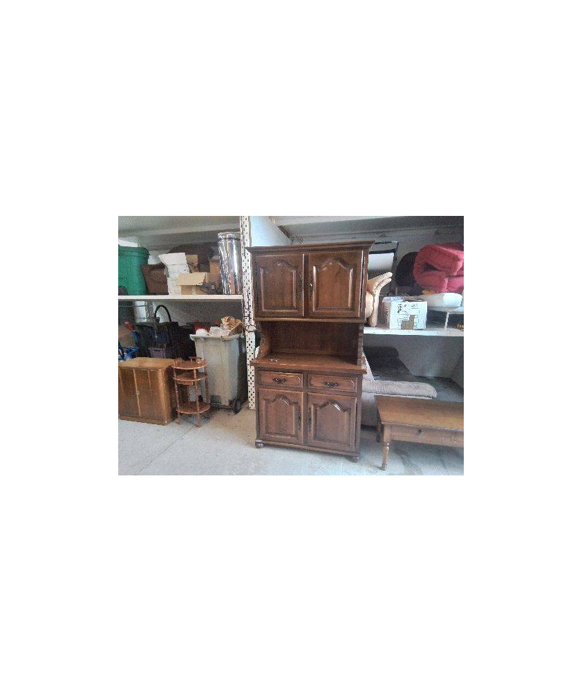 PETIT BUFFET DEUX CORP EN CHENE DE STYLE RUSTIQUE