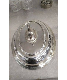 CLOCHE METAL ARGENTE GM