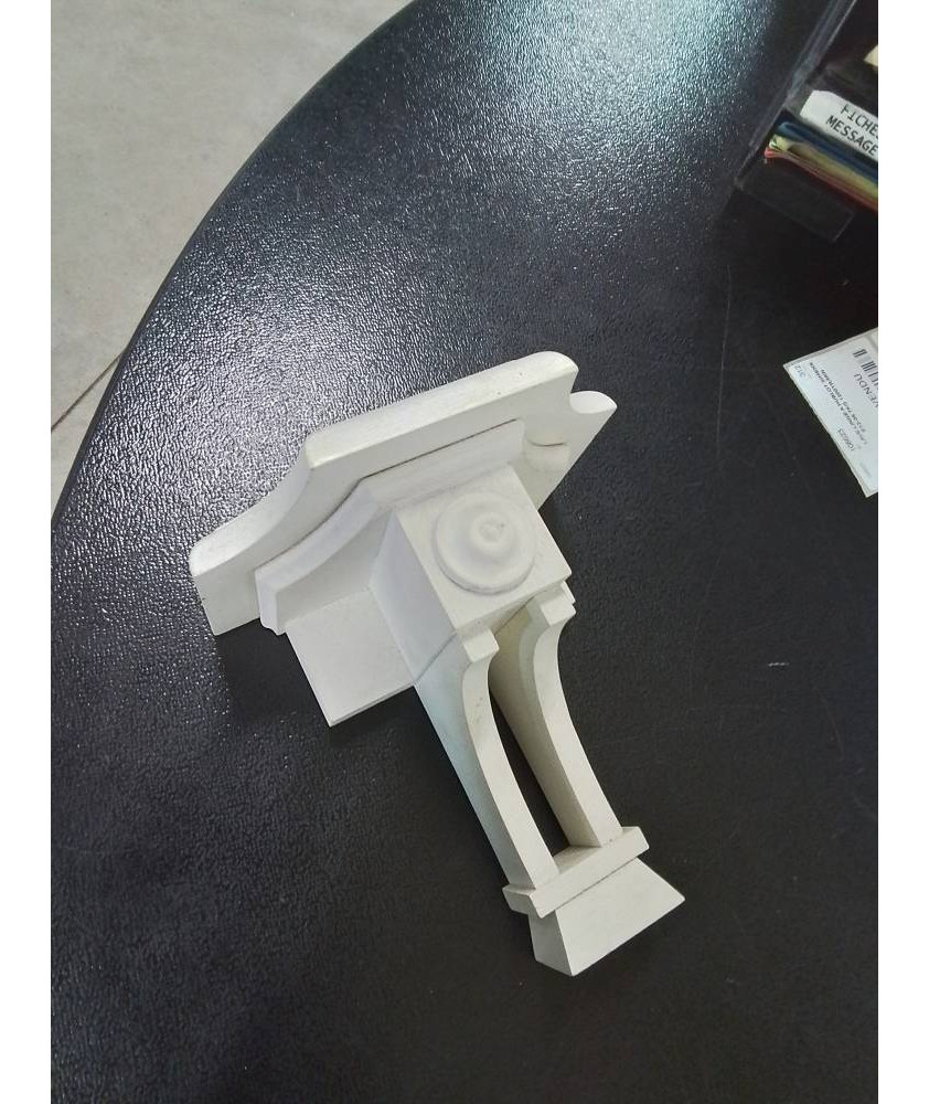 CONSOLE MURAL BOIS BLANC