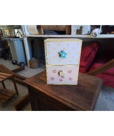 PETIT MEUBLE DE RANGEMENT 2 TIROIRS