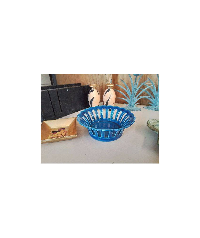 CORBEILLE EN GRES ÉMAILLÉ