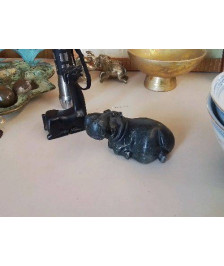 HIPPO EN MARBRE NOIR