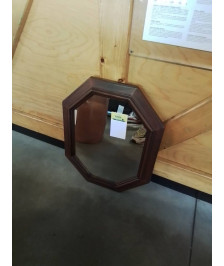 MIROIR OCTOGONAL BOIS MOULURÉ 