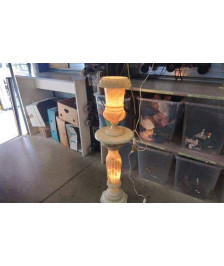 COLONNE LUMINEUSE ALBATRE + LAMPE