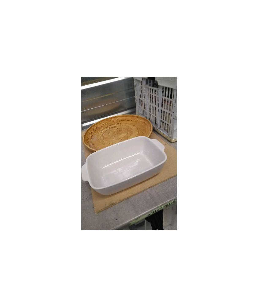PLAT RECTANGLE BLANC 
