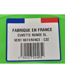 CUVETTE RONDE 5L DIAM.32CM QUALITE FRANCE (C32)