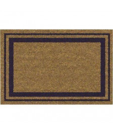 TAPIS COCO BORDURES BLEU NATUREL/PVC 40X60CM