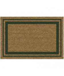 TAPIS COCO BORDURES VERT NATUREL/PVC 40X60CM
