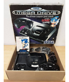 CONSOLE SEGA MEGADRIVE EN BOITE PACK SONIC ( SANS NOTICE )