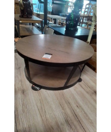 TABLE BASSE RONDE STYLE INDUSTRIEL