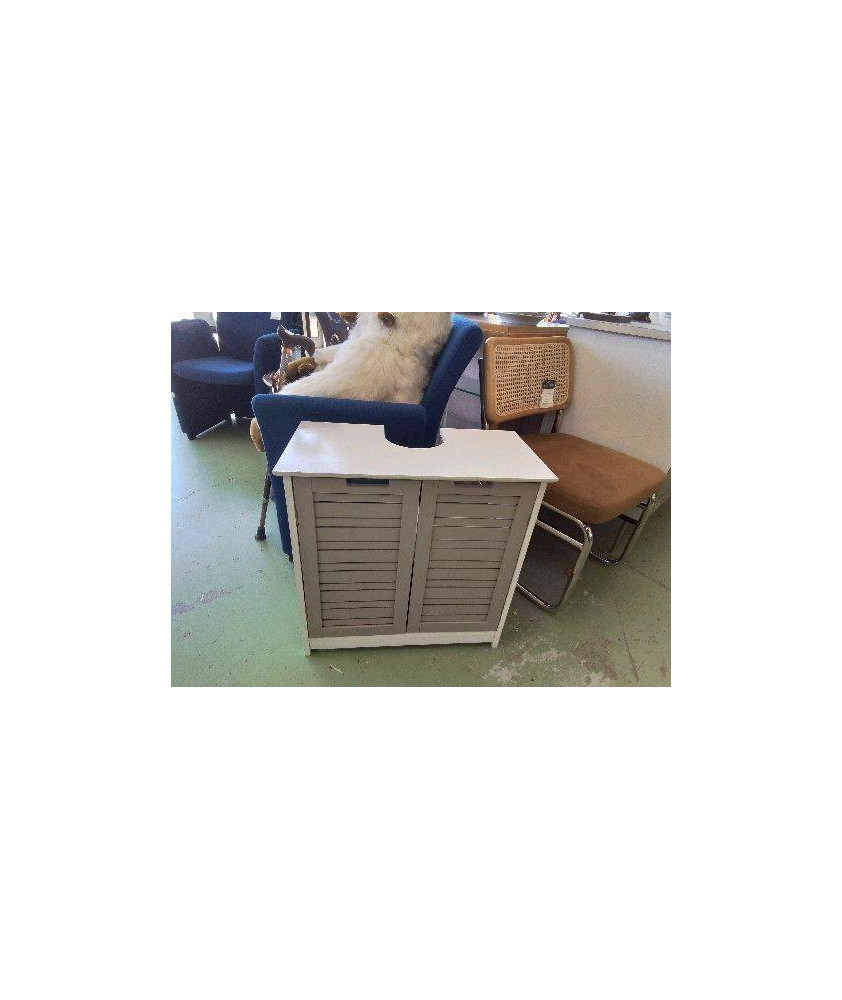 MEUBLE DE SALLE DE BAIN GRIS 