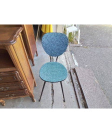 CHAISE FORMICA BLEU 