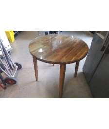 TABLE RONDE DESSUS VERRE DIAM 80