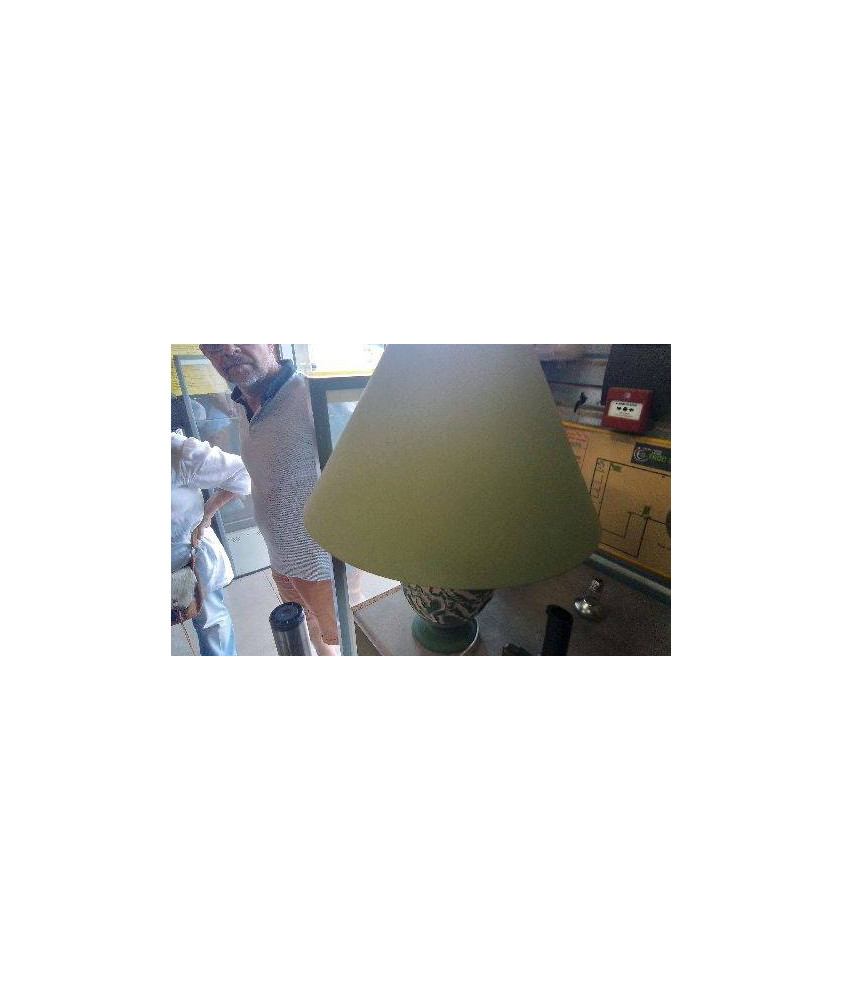 LAMPE VERTE GM- PIED DECORE