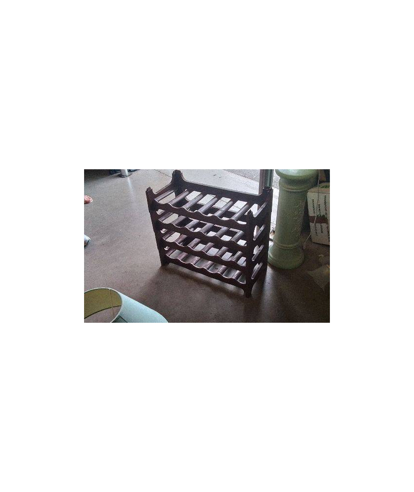 PORTE BOUTEILLES PLASTIQUE- 4 ETAGES