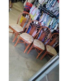 CHAISE ROTIN TISSU 