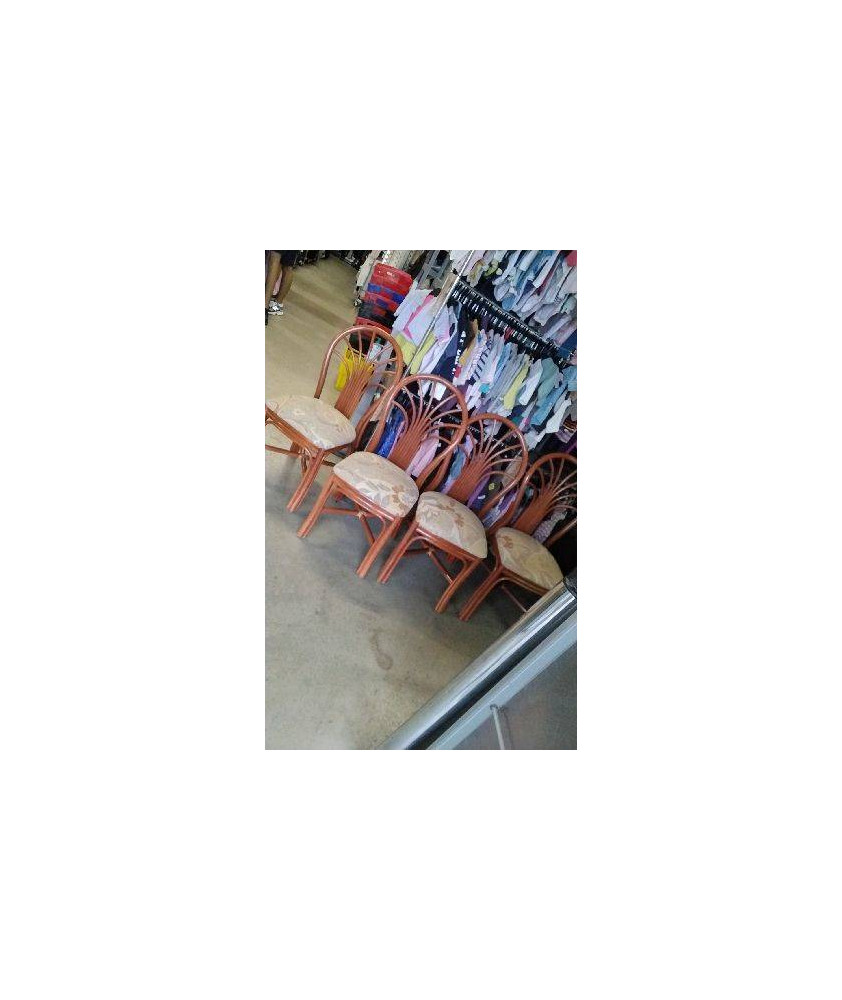 CHAISE ROTIN TISSU 