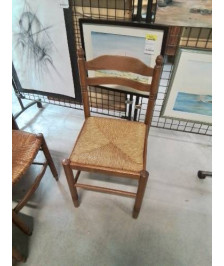 CHAISE DE CUISINE BOIS PAILLÉ 