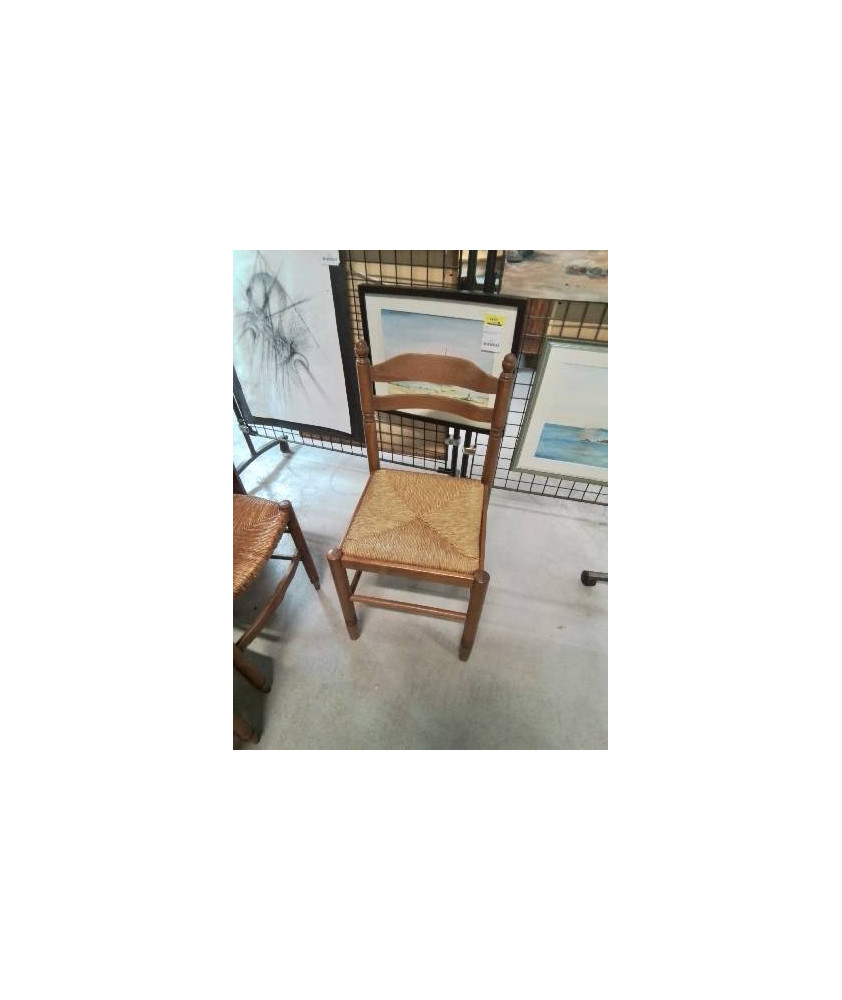 CHAISE DE CUISINE BOIS PAILLÉ 