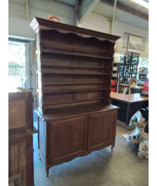 VAISSELIER BOIS 2 PORTES 4 NICHES 
