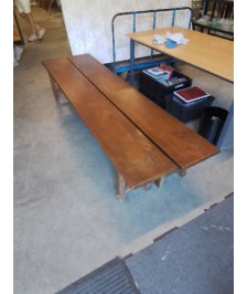 BANC BOIS A ENTRETOISE 230CM