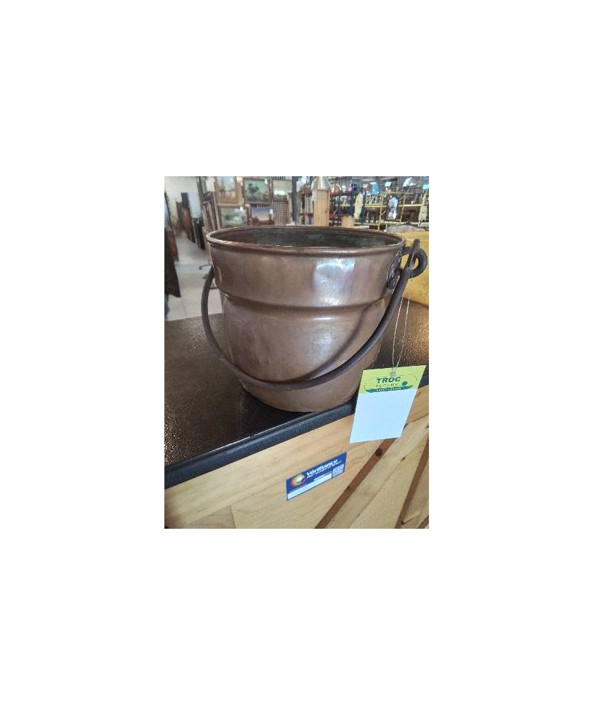CACHE POT CUIVRE 1 ANSE