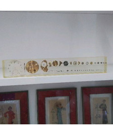 PRESSE PAPIER EN RESINE MÉCANISME DE MONTRE