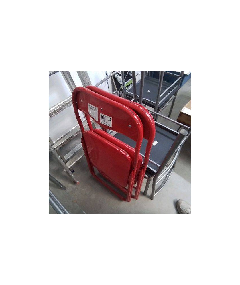 CHAISE PLIANTE ROUGE