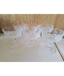 LOT DE 6 COUPES A GLACES