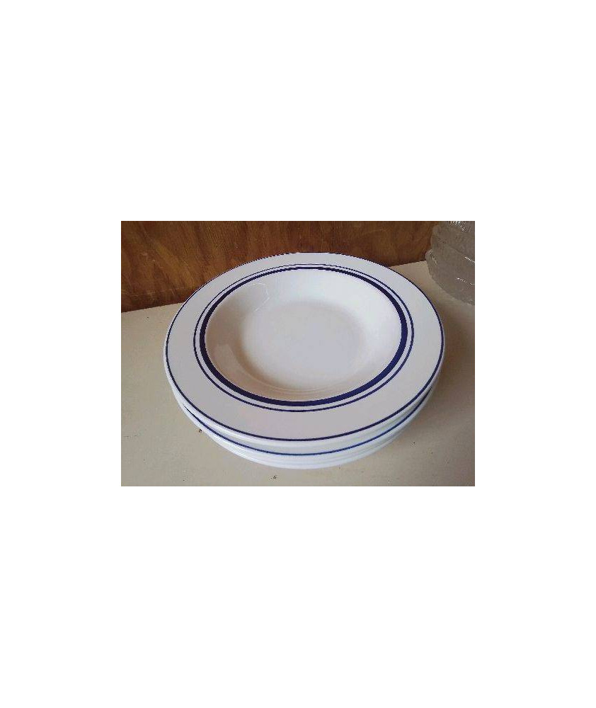 LOT DE 4 ASSIETTES A SOUPE 