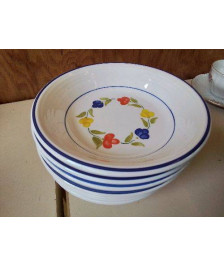 LOT DE 8 ASSIETTES A SOUPE 