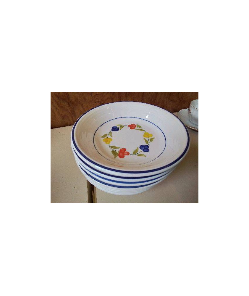 LOT DE 8 ASSIETTES A SOUPE 