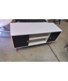 MEUBLE TELE 2 PORTES NOIRES 