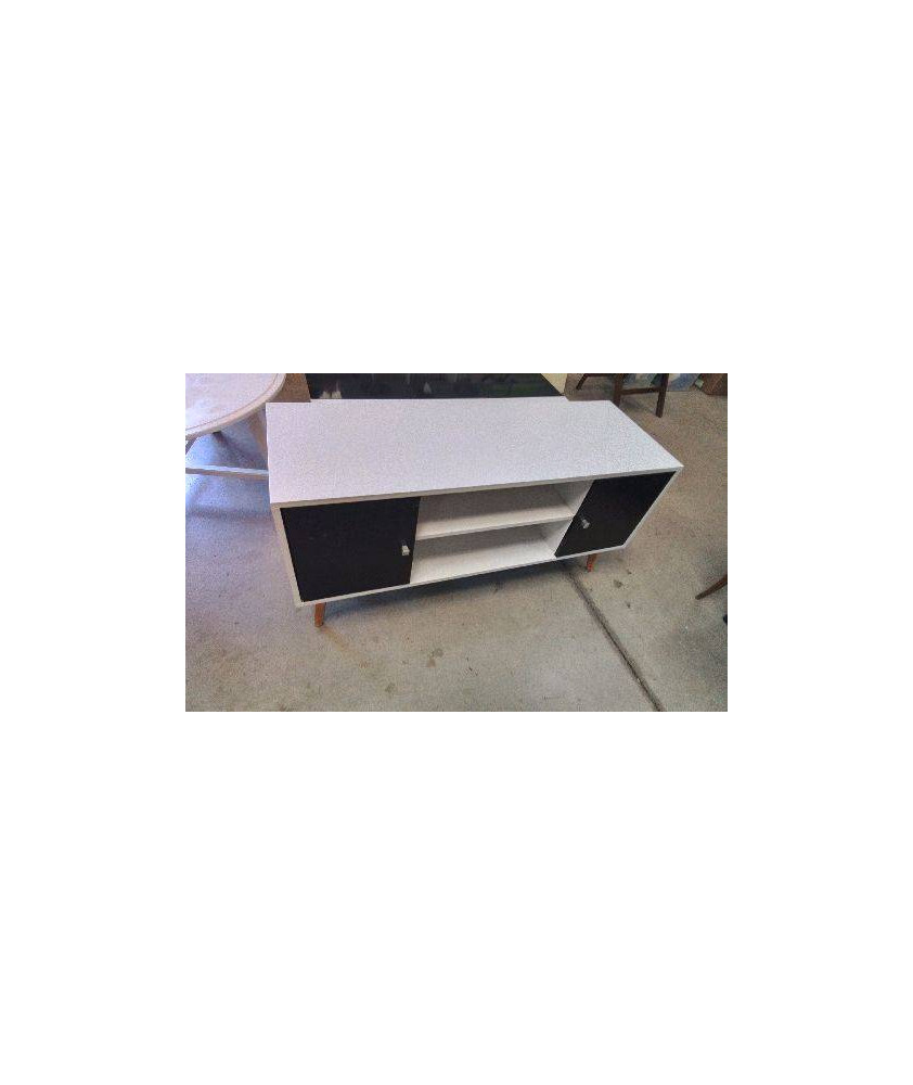 MEUBLE TELE 2 PORTES NOIRES 