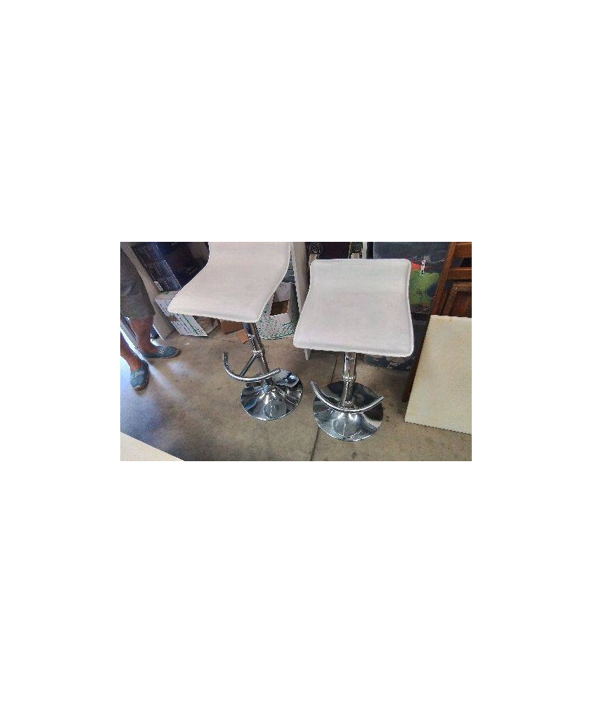 TABOURET DE BAR BLANC