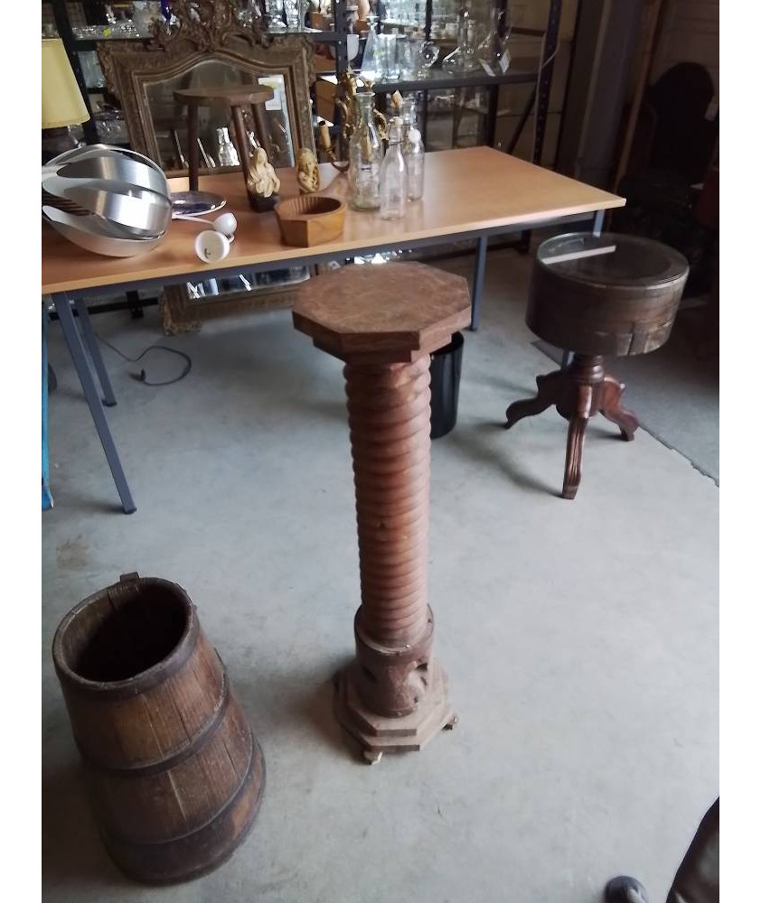 SELLETTE VIS DE PRESSOIR BOIS 