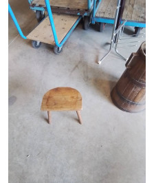 PORTE PLANTE DEMI LUNE TRIPODE BOIS