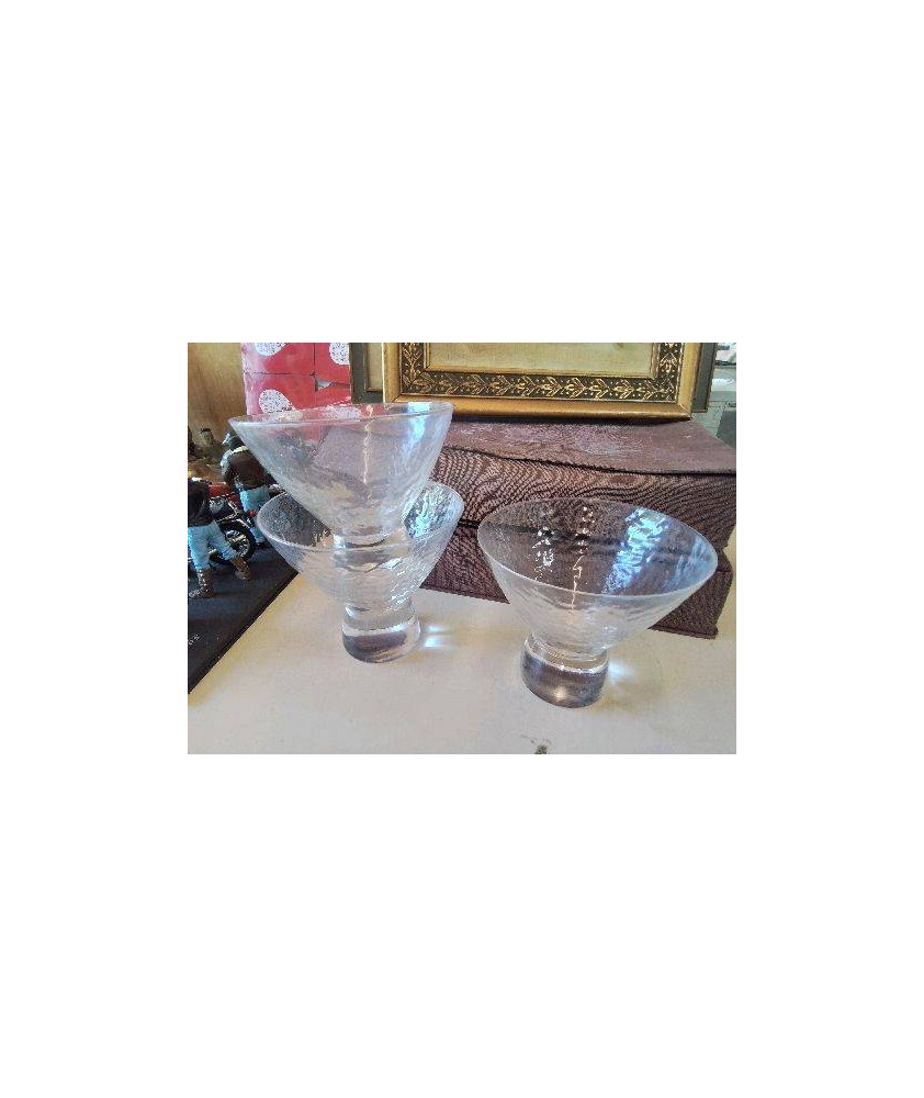 LOT DE 3 COUPES A GLACES 