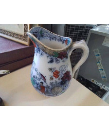 PICHET EN PORCELAINE DECORS ASIATIQUE