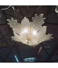 PLAFONNIER MURANO FEUILLES