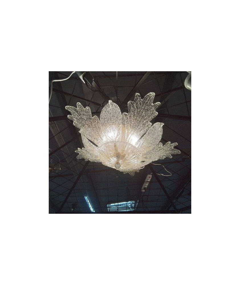 PLAFONNIER MURANO FEUILLES