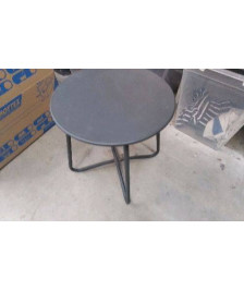 TABLE D\'APPOINT RONDE METAL 