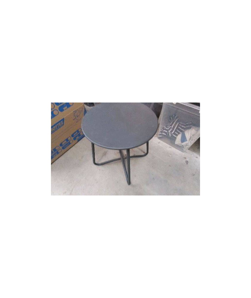 TABLE D\'APPOINT RONDE METAL 
