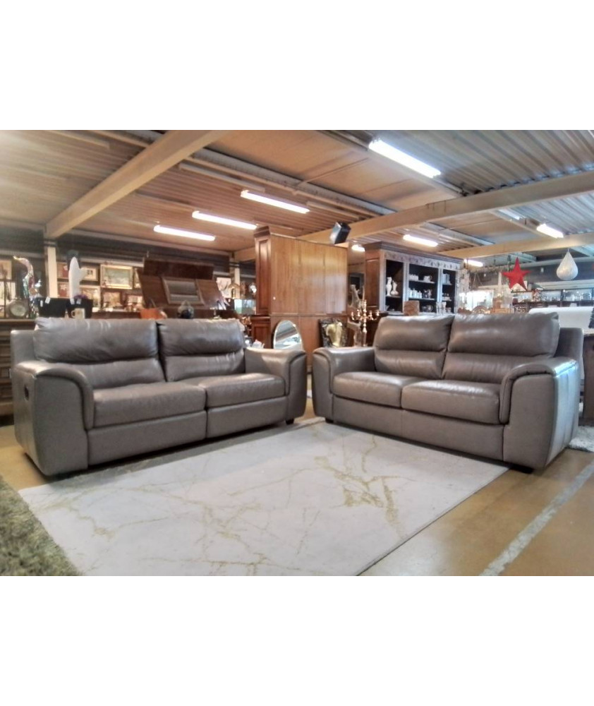 SALON CUIR 3+2 CHATEAU D’AX 2 RELAX MANUELS